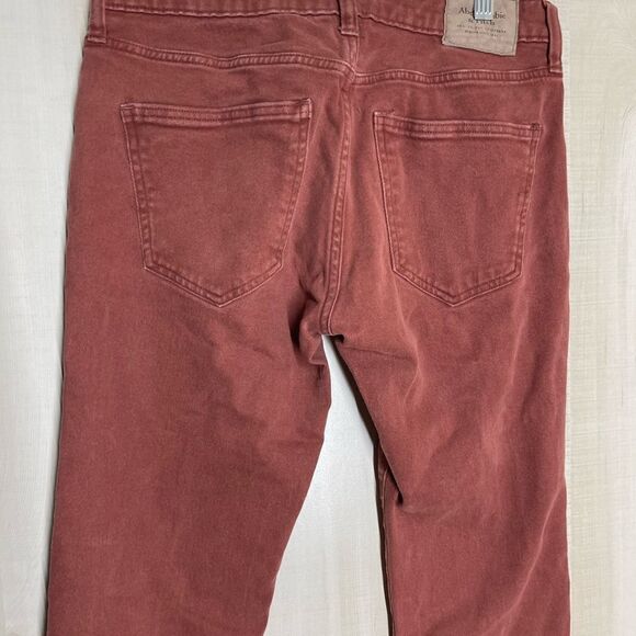 Abercrombie and Fitch red rust color skinny jeans,‎ size 29 - Picture 15 of 16